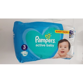 Pampers Active Baby 3 104 ks