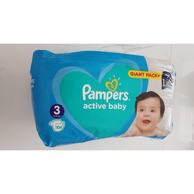 Pampers Active Baby 3 104 ks