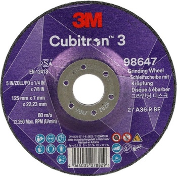 3M Cubitron Brusný a řezný kotouč 125 x 7 x 22,23 mm 98647