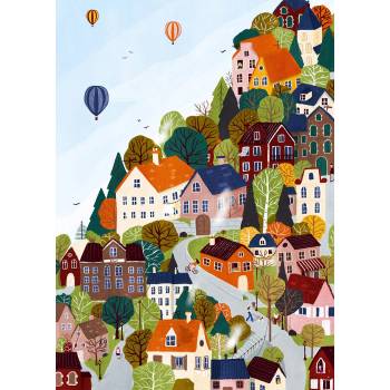 Image 1 of Pieces & Peace - Puzzle Forest City - 1 000 piese