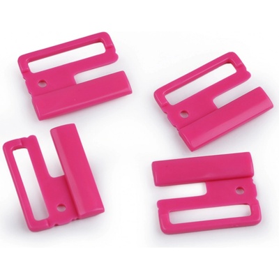 Prima-obchod Plavkové zapínání šíře 25 mm plastové, barva 4 pink