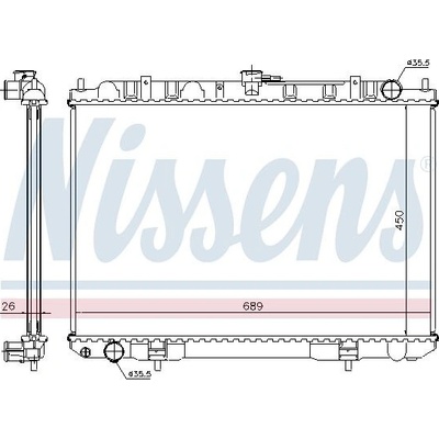 Chladič motoru NISSENS 68703A