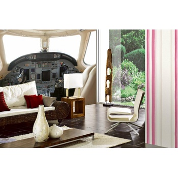 DIMEX ART s. r. o Самозалепваща се флизелинова фототапета пикловна кабина на търговски самолет 375 x 250 см