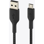 Belkin BOOST CHARGE Micro-USB to USB-A Cable, Braided - 1M - Black (CAB007bt1MBK)