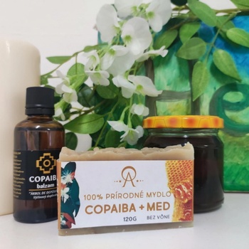 Herbarium Projekt COPAIBA + MED 100% prírodné mydlo bez vône 120 g