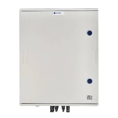 EM-855_DCAC Разпределителна кутия DCAC, IP66, SPD DC Dehn 1000V тип 1+2, 4 x PV вериги, 4 x MPPT, SPD AC Dehn тип 1+2, 100A 3-F, FR 100A, фазов сигнал + контакт (EM-855_DCAC)