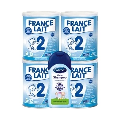 France 2 Lait 4 x 400 g + Bübchen baby šampón 200 ml