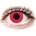 Gelflex CRAZY LENS - Solid Red - дневни с диоптър (2 лещи)
