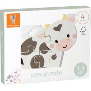 Orange Tree Toys Дървен пъзел Orange Tree Toys - Крава (OTT06733) - baby