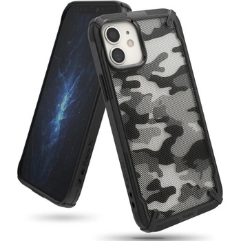 Apple Силиконов калъф кейс Ringke FUSION X , За iPhone 12 Mini, черен Camo