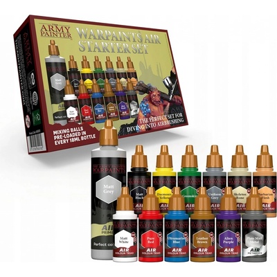 Air Sada začátečnických barev pro airbrush Army Painter: Warpaints Starter Set