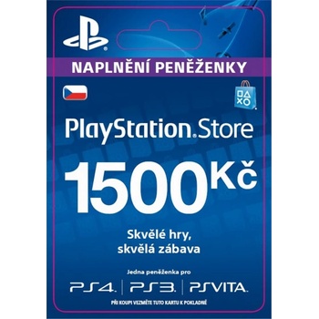 PlayStation Store predplatená karta 1500 Kč