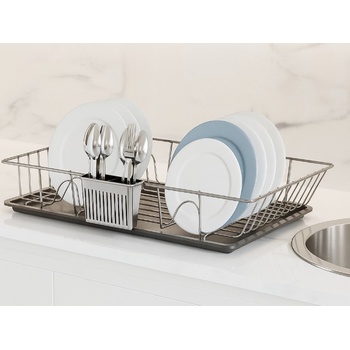 СУШИЛНИК ЗА СЪДОВЕ ХРОМ 47x32x9СМ (sm002)