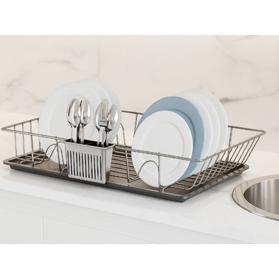 СУШИЛНИК ЗА СЪДОВЕ ХРОМ 47x32x9СМ (sm002)