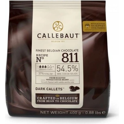 Callebaut 811 Čokoláda horká 54,5% 0,4 kg