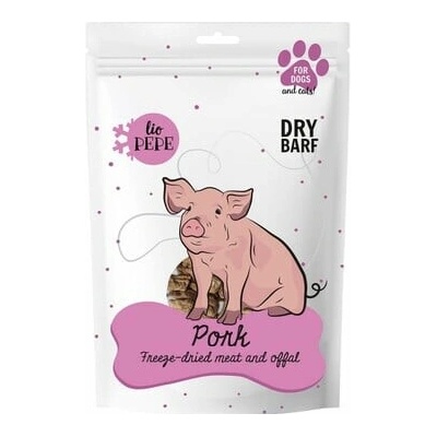 PAKA ZWIERZAKA PEPE Freeze-dried liofilizované bravčové srdcia 60 g