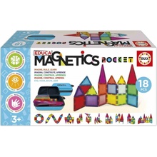 EDUCA Magnetická stavebnice Magnetics v pouzdře 18 ks