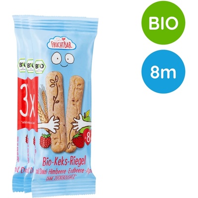 FruchtBar Špaldové maslové tyčinky BIO 3 x 30 g