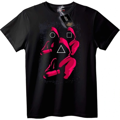 NOONEBRAND Тениска Геометричен суитчър - XL, Black