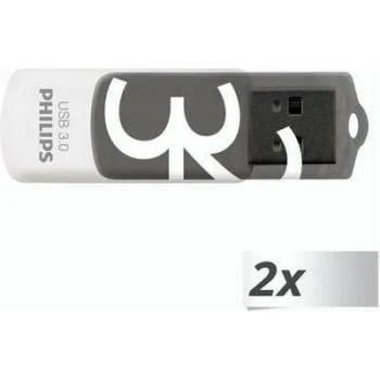Image 1 of Philips Vivid Edition Shadow Grey 32GB USB 3.0 2-Pack (FM32FD00D/00)
