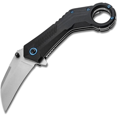 Magnum 01RY005 Veloc kapesní nůž/karambit s asistencí 6,8 cm, Bead Blast, černá, G10