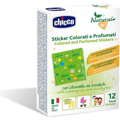 Chicco Nálepky barevné parfémované proti hmyzu 12 ks