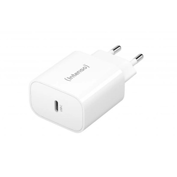 Intenso USB мрежово зарядно, Intenso, PD3.0, QC4.0, 20W, USB-C изход, бяло (7802012) (7802012)