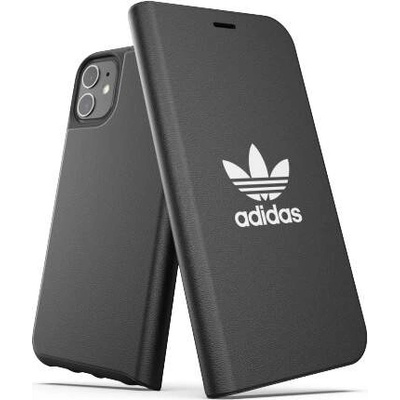 Adidas Originals Basic Booklet Case - хоризонтален кожен калъф, тип портфейл за iPhone 11 (черен)