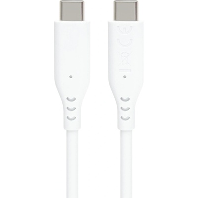 PremiumCord ku31sa15w silikonový USB-C 60W 1,5m bílý