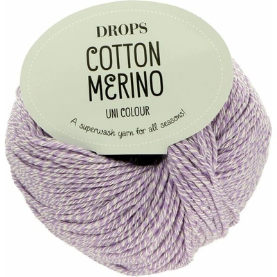 Drops Cotton Merino 31 melírovaná fialová