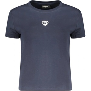 DESIGUAL Дамска тениска с къс ръкав desigual, Размер xs, Цвят Синьо (26swtk04_bl5000)