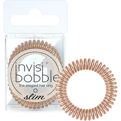 Tenká špirálová gumička do vlasov Invisibobble Slim Of Bronze and Beads - bronzová, 3 ks (IB-SL-PA-1-1002)