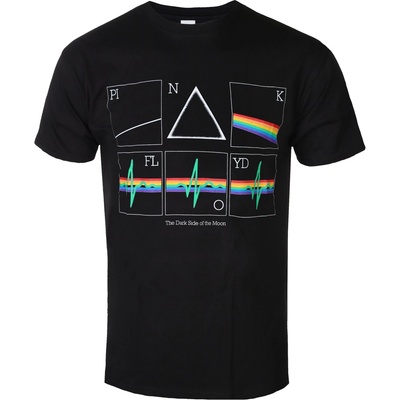 ROCK OFF Мъжка тениска Pink Floyd - Prism Heart Beat - ROCK OFF - PFTEE172MB