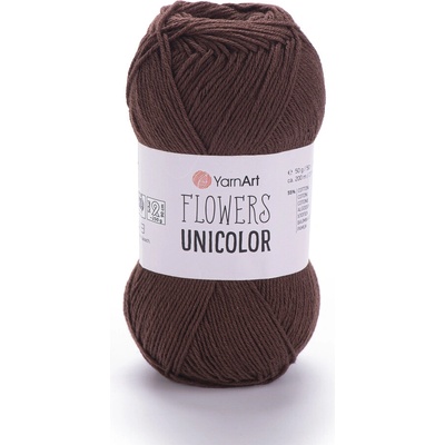 Yarn Art Flowers Unicolor 766 hnědá