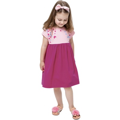 Winkiki dievčenské šaty WKG 91367 ružová