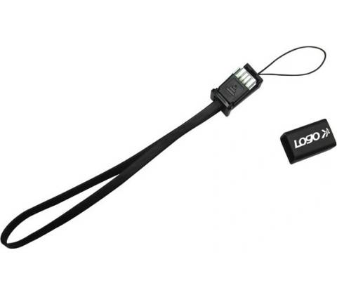 Logo 81925 USB (2.0), USB A samec - microUSB samec, 0.3m, černý