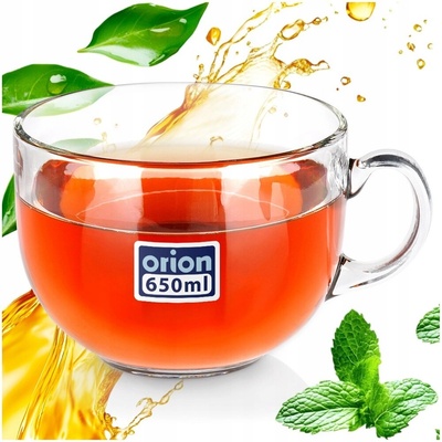 Orion Pohár na kávu a čaj číre sklo 650 ml