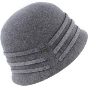  Дамска филцова шапка HatYou CF0305, сив меланж
