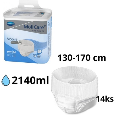 Molicare Premium Mobile modré 6 kvapiek XL 14 ks