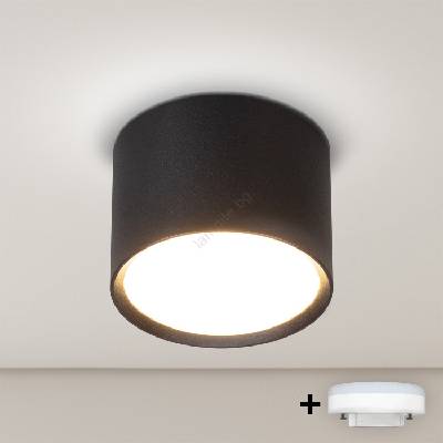 - LED Точково осветително тяло SMOOTH 1xGX53/15W/230V черно (BG2832)