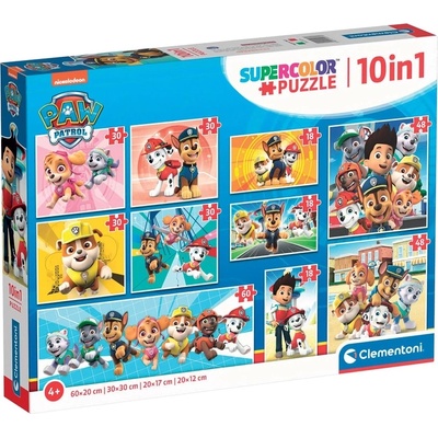 Clementoni Puzzle 10-i-1 Paw Patrol, 18, 30, 48 And 60 Pcs (i-20270)