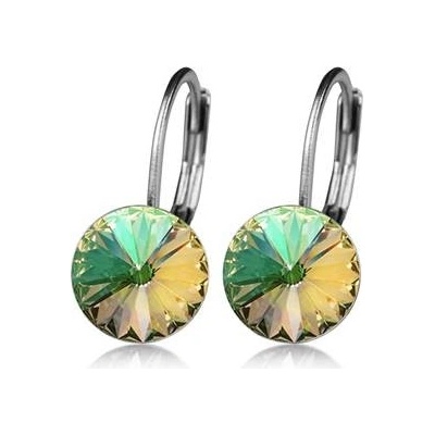 NUBIS® ocelové náušnice s krystaly Swarovski® LUMINOUS GREEN NBS08-LG