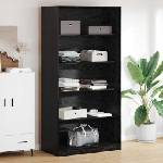 vidaXL Гардероб Черния дъб 100 x 50 x 200 см Инженерна дървесина (3403218)