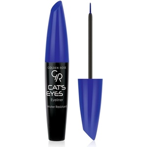 Golden Rose Cat's Eyes Liner Водоустойчива очна линия с мека четка за прецизно нанасяне Черен