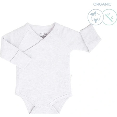 Mori kimono body z organické bavlny a bambusu šedé