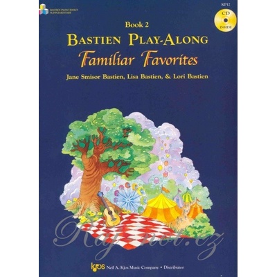 Bastien Play Along Familiar Favorites 2 + CD / známe pesničky v jednoduchej úprave pre klavír