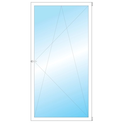 OKNA HNED Plastové okno 110x206 cm bílé otevíravé a sklopné pravé