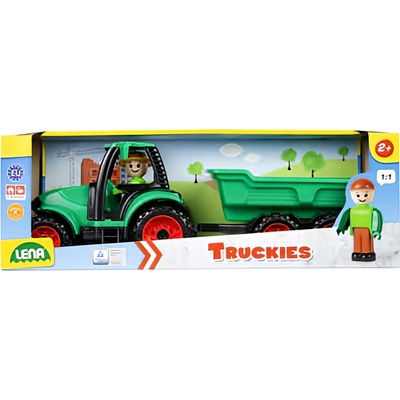 Lena Auto Truckies traktor s vlečkou plast 32 cm