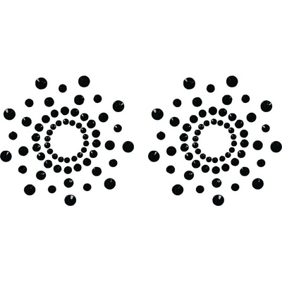 SuperLove Diamonds Nipple Covers Black