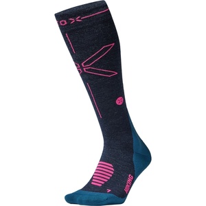 STOX Energy Socks Дамски мериносови чорапи STOX Energy Socks Women's Hiking Merino Socks - Dark Blue / Pink - размер 40-42 (EU) (207-2118-0212)